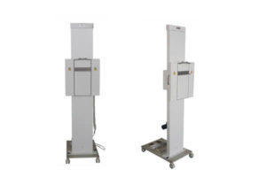 vertical mobile bucky stand